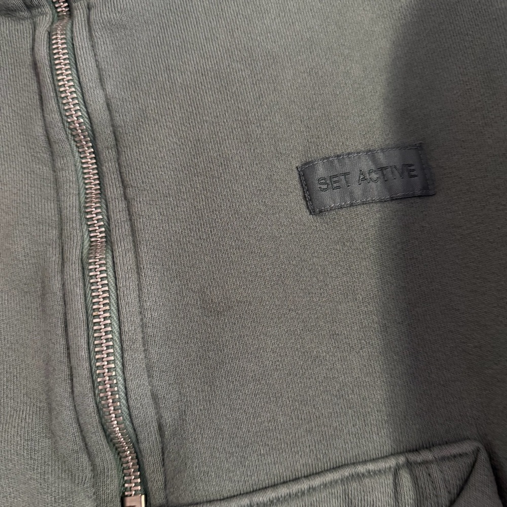 SET ACTIVE - Zip Pullover - Green - Size XS - Picture 3 of 6